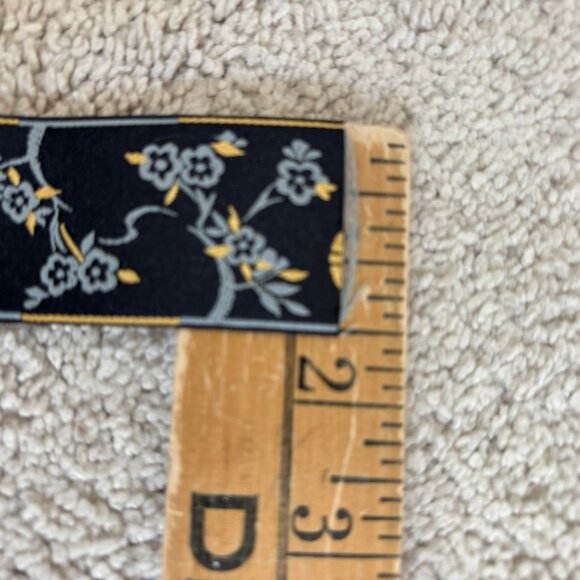 Vintage Sewing Trim Asian Cherry Blossom Print 5 yds - Picture 4 of 9